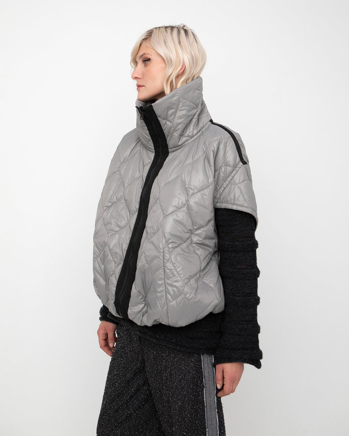 Ozai N Ku Chasm Bubble Reversible Vest, Grey