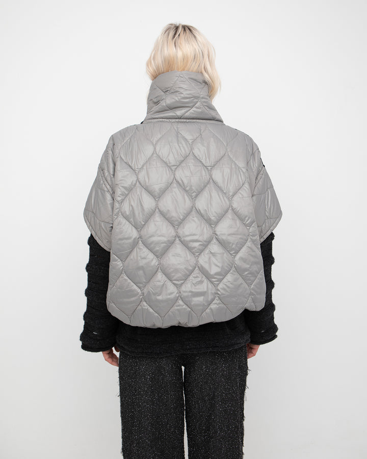 Ozai N Ku Chasm Bubble Reversible Vest, Grey