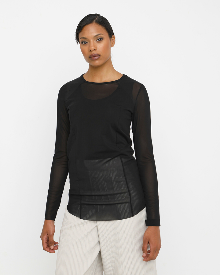 Ozai N Ku Versa Mesh Top, Black