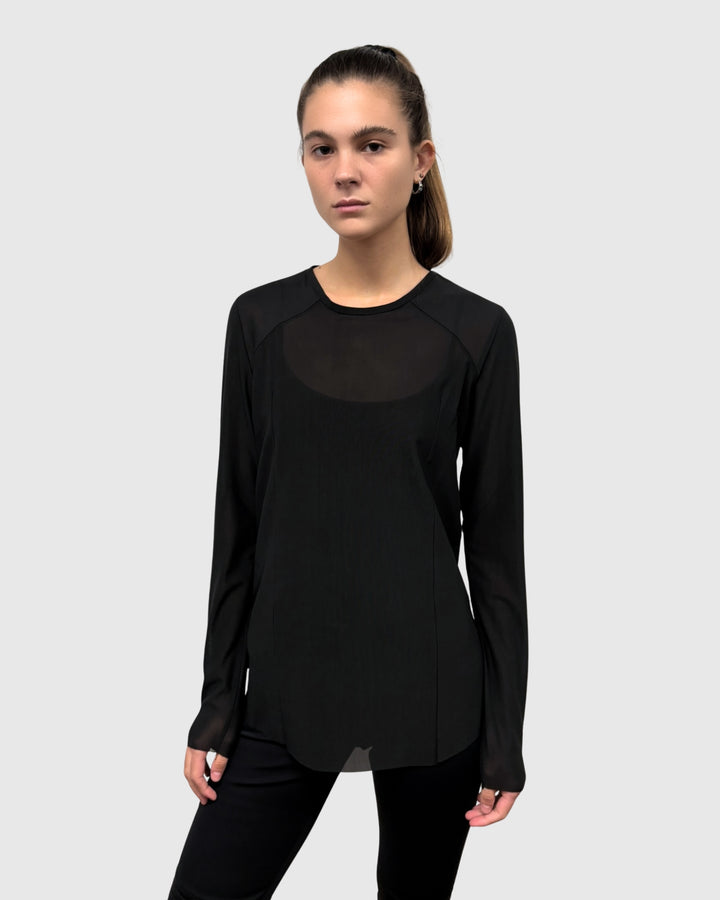 Ozai N Ku Versa Mesh Top, Black