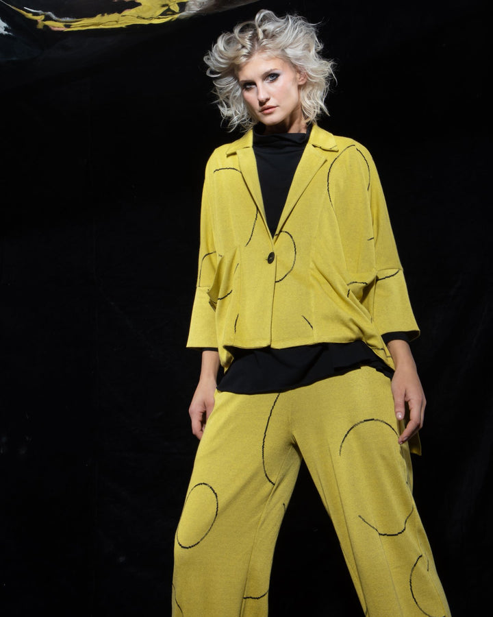 Ozai N Ku Ilios Oversized Cardigan, Lemon