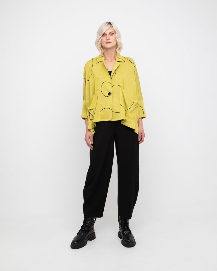 Ozai N Ku Ilios Oversized Cardigan, Lemon