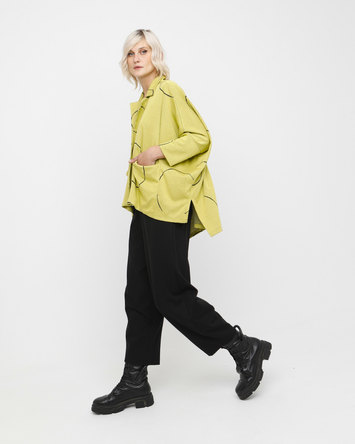 Ozai N Ku Ilios Oversized Cardigan, Lemon