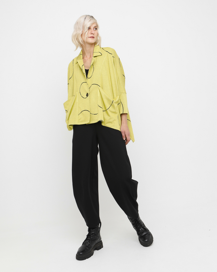 Ozai N Ku Ilios Oversized Cardigan, Lemon