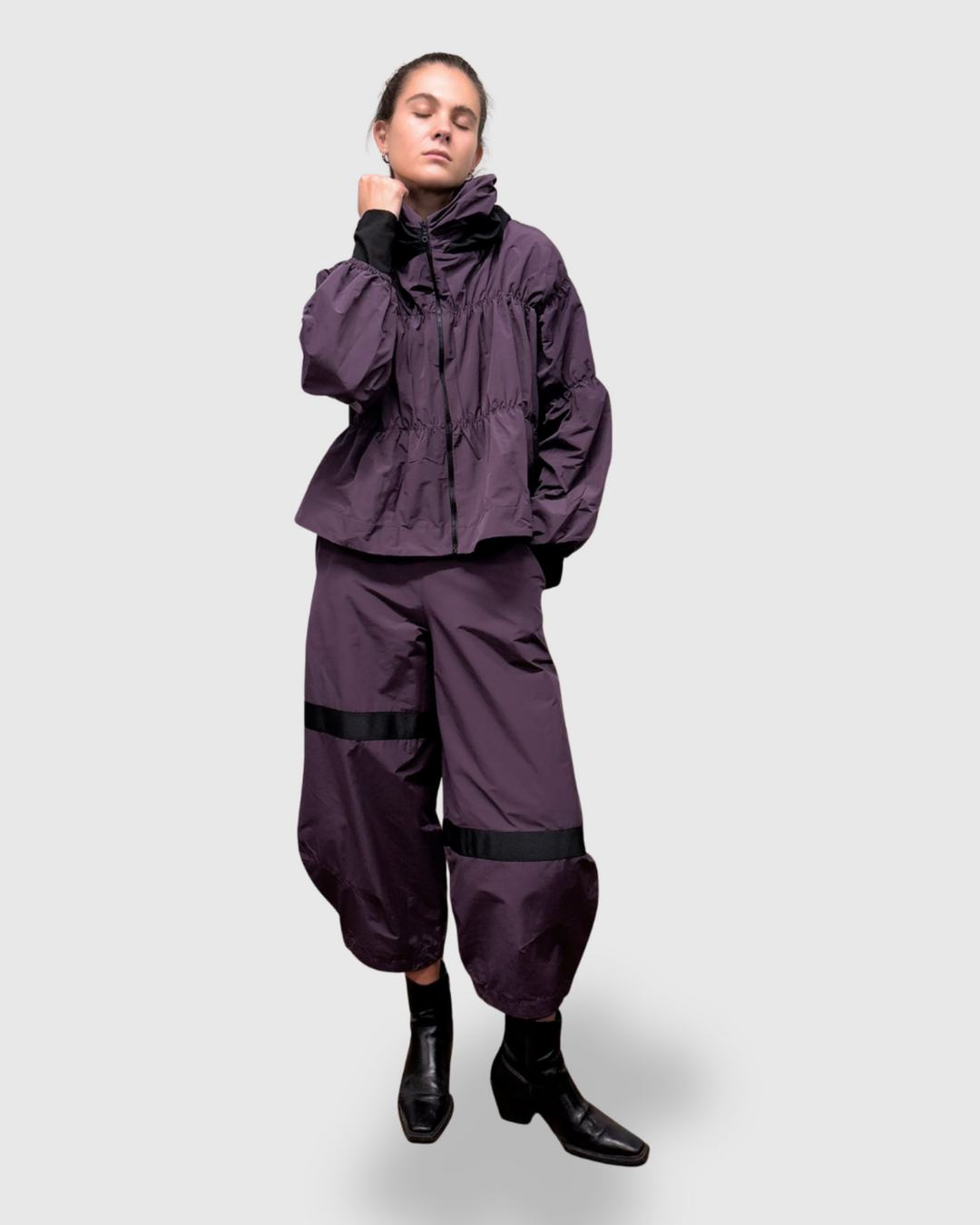 Ozai N Ku Charoite Lantern Pant, Purple