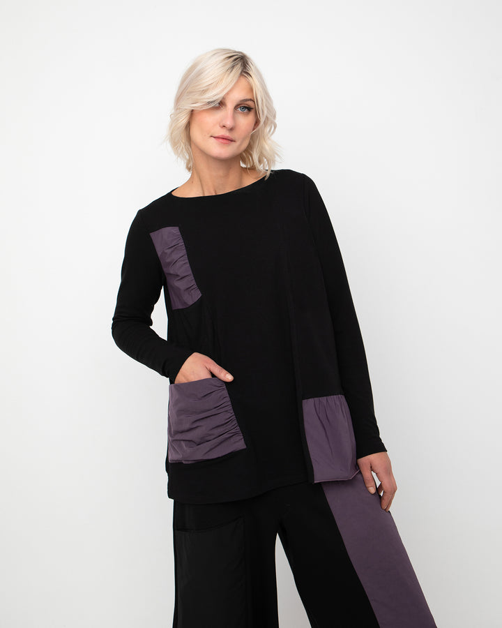Ozai N Ku Quasar Pocket Top, Block Grape