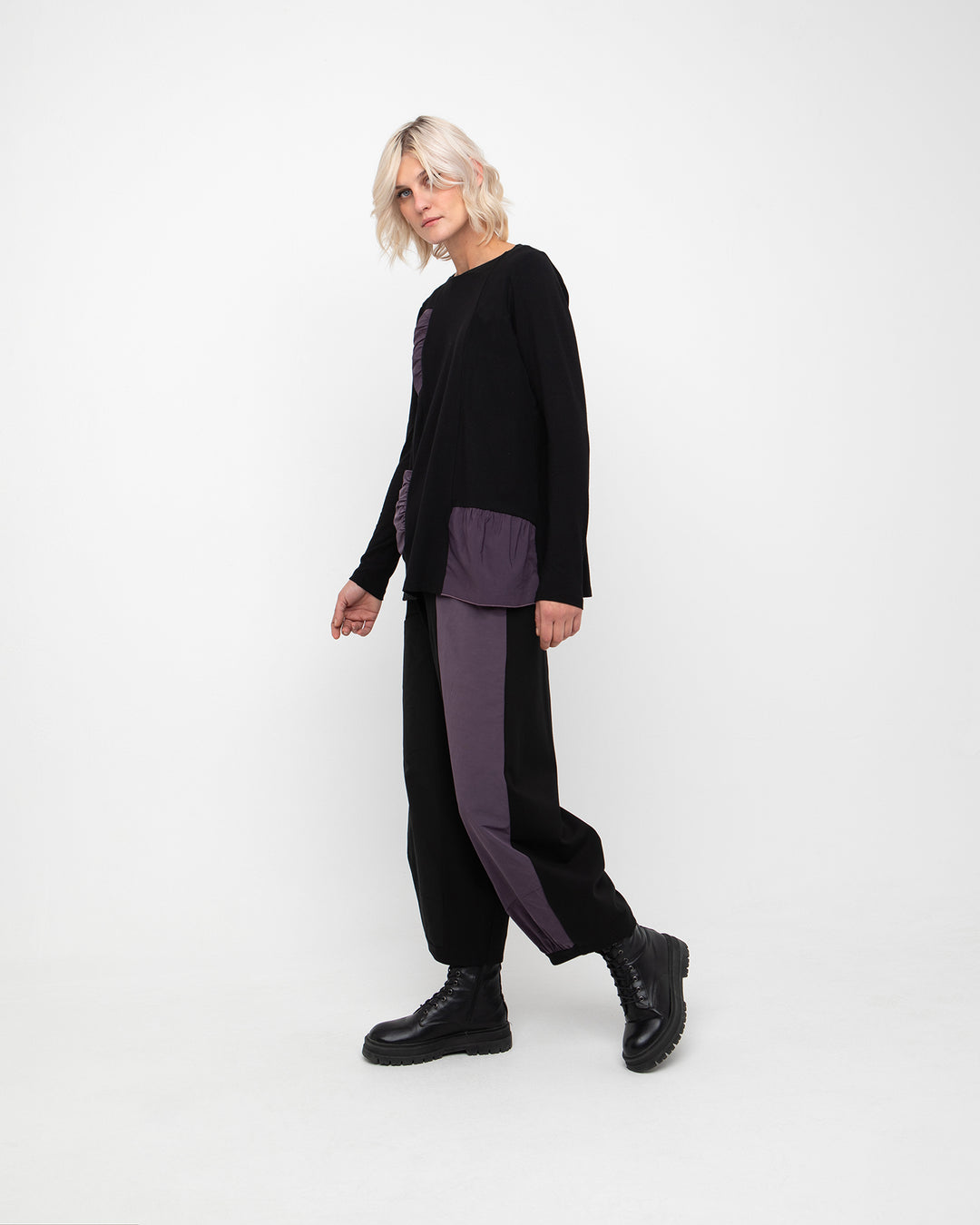 Ozai N Ku Gamma Lantern Pant, Block Grape