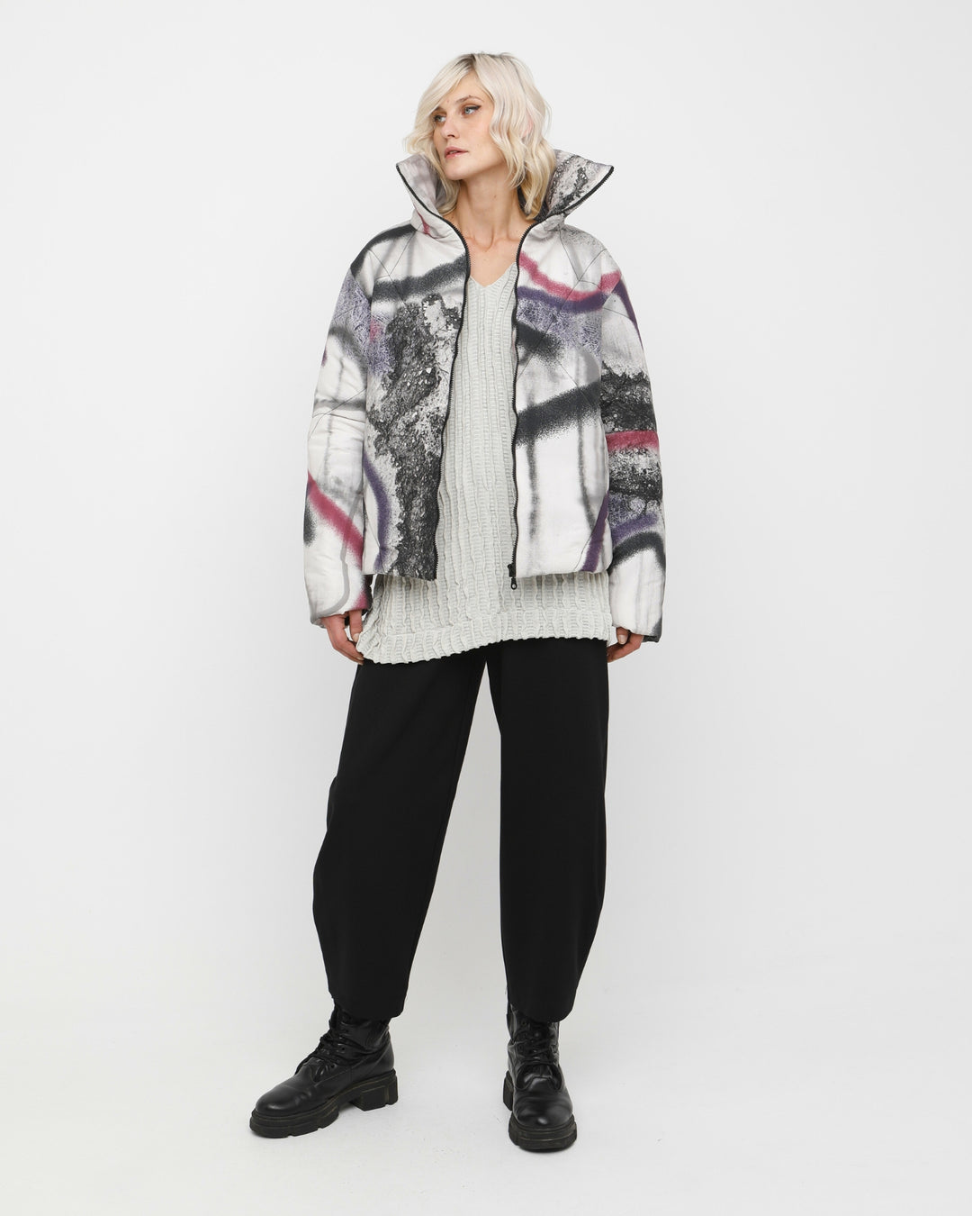 Ozai N Ku Juno Puff Jacket, Asphalt