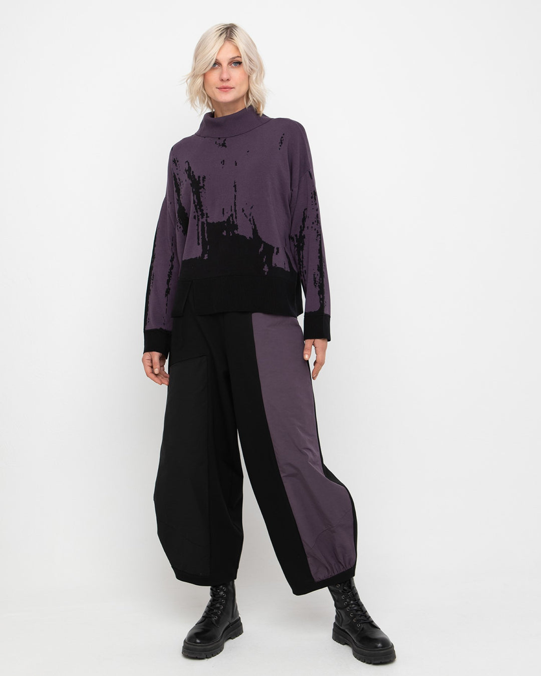 Ozai N Ku Gamma Lantern Pant, Block Grape