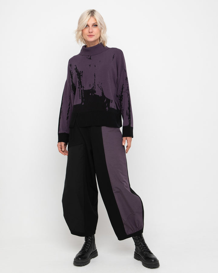 Ozai N Ku Gamma Lantern Pant, Block Grape