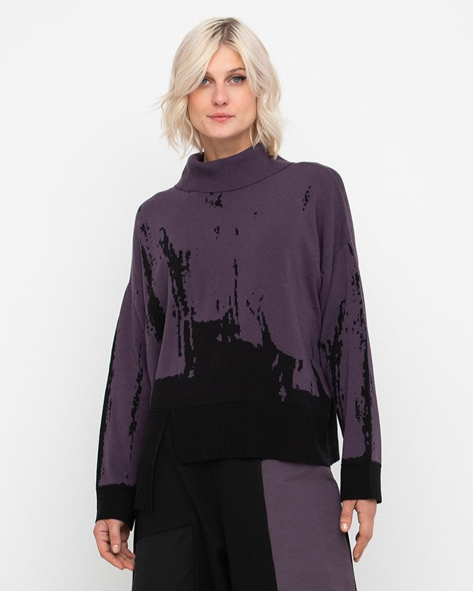 Ozai N Ku Void Reversible Sweater, Grape
