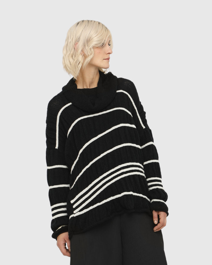 Ozai N Ku Flare Sweater, Stripes