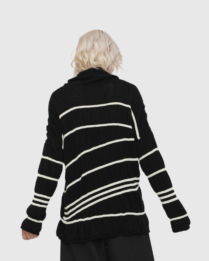 Ozai N Ku Flare Sweater, Stripes