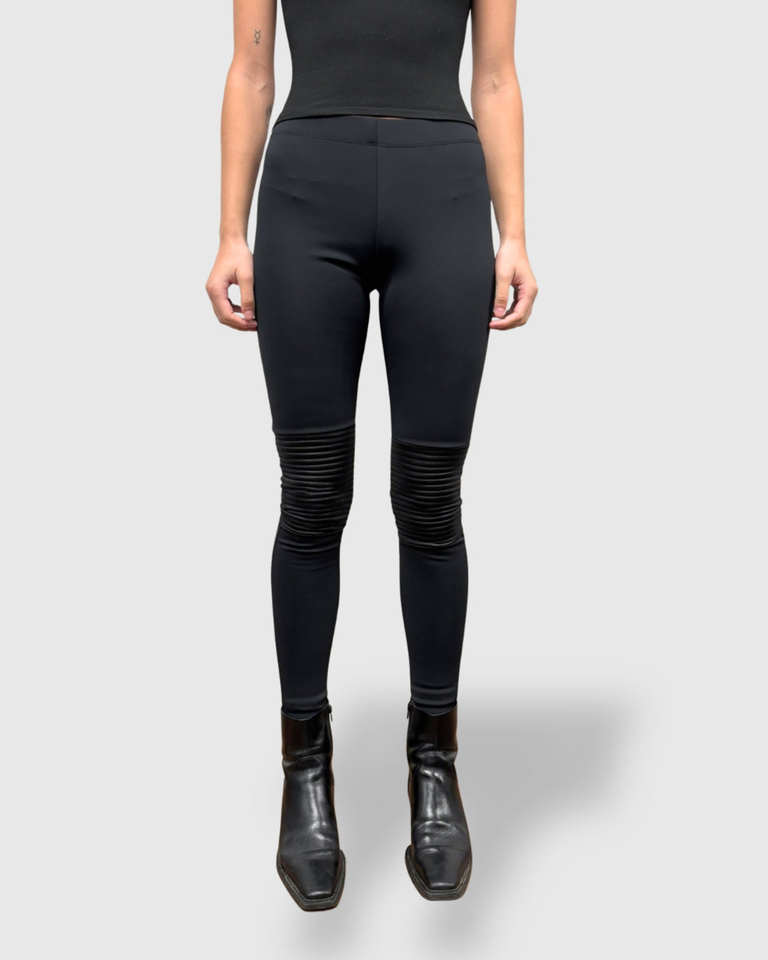 Ozai N Ku Zena Moto Leggings, Black