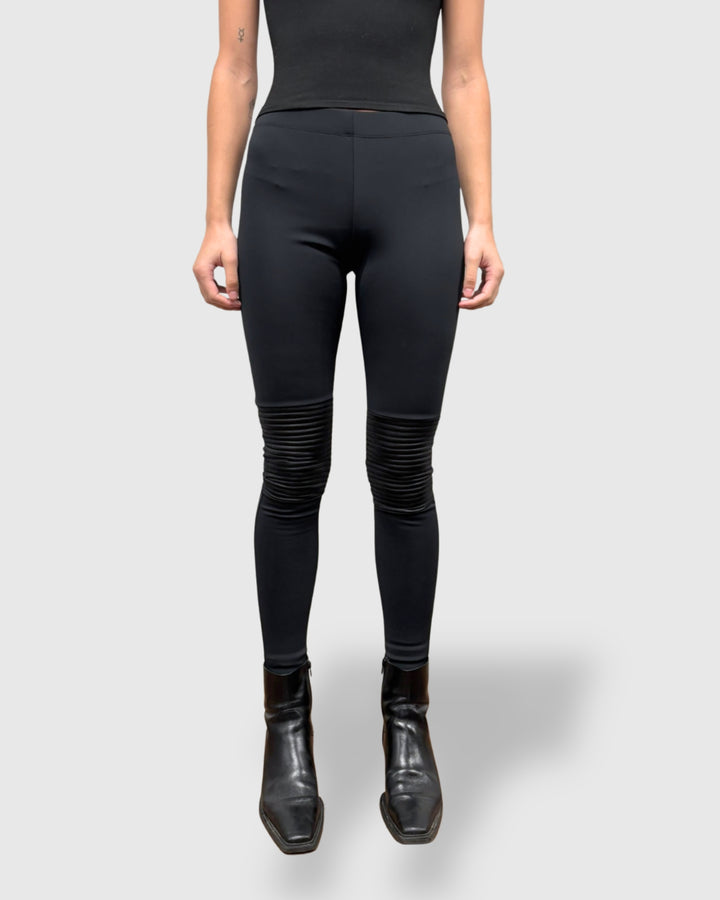 Ozai N Ku Zena Moto Leggings, Black