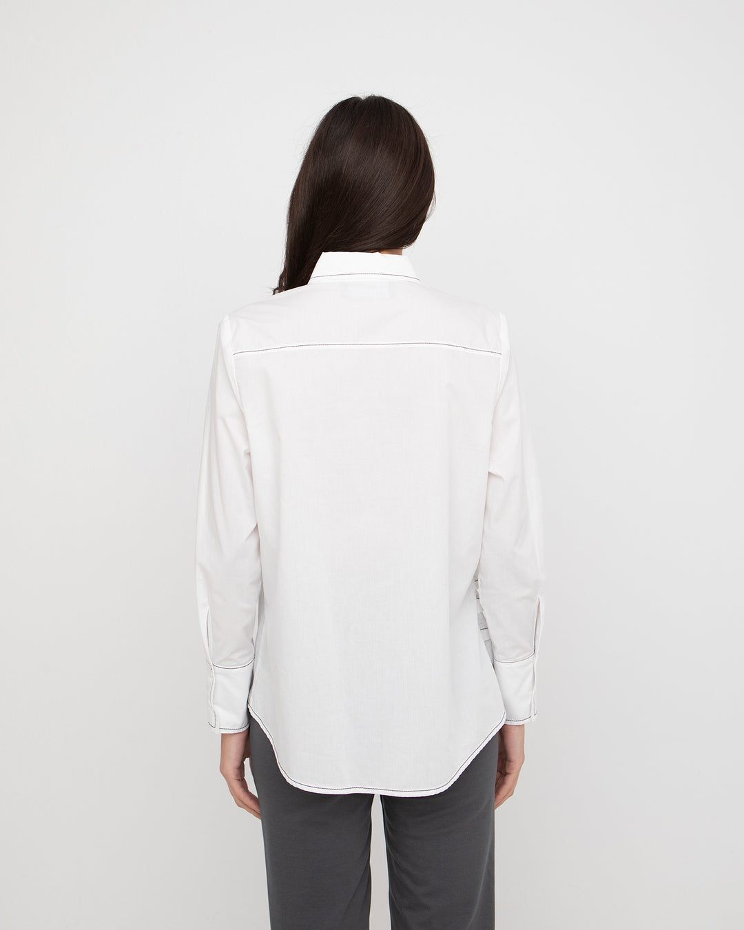 Ozai N Ku Oblique Shirt, White