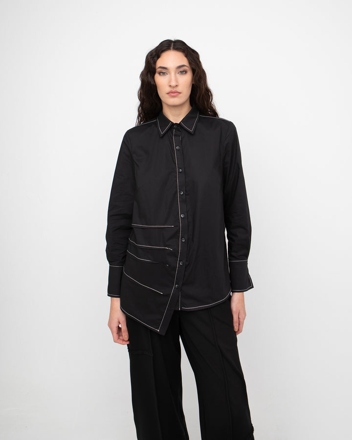 Ozai N Ku Oblique Shirt, Black