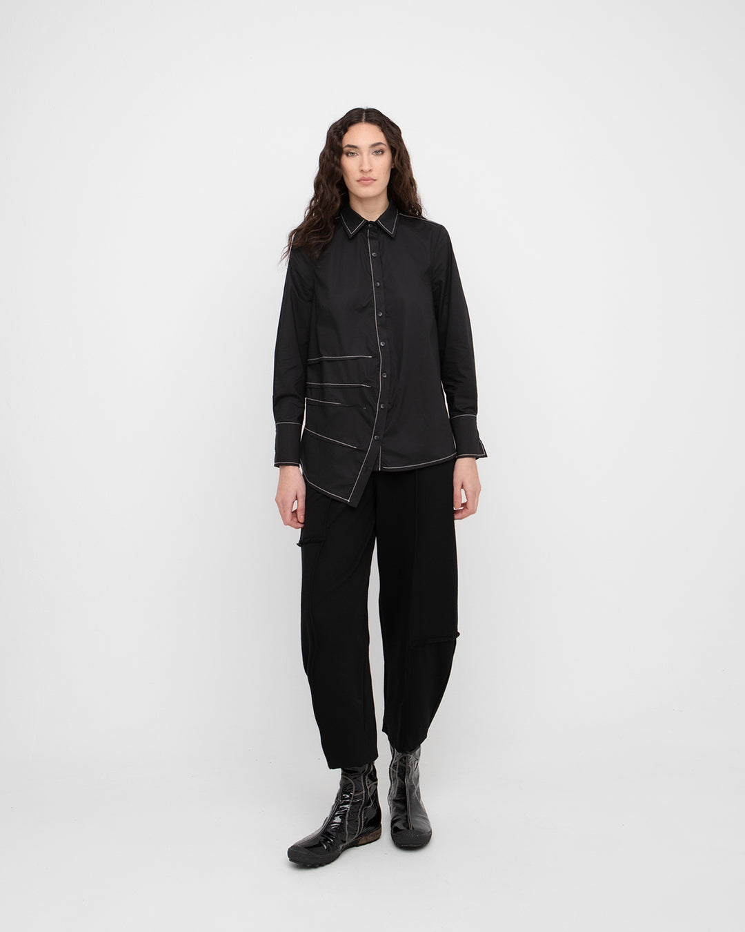 Ozai N Ku Oblique Shirt, Black