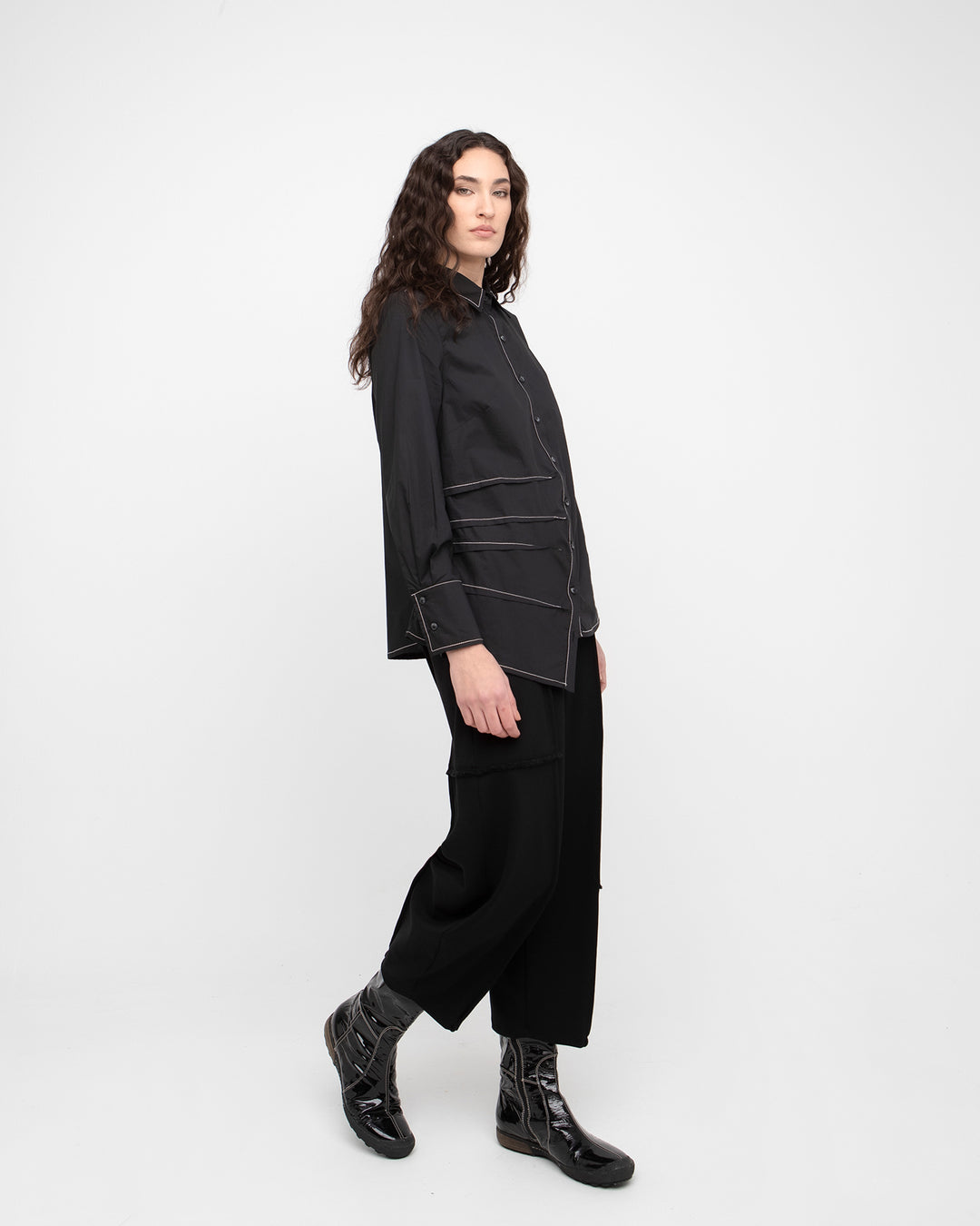 Ozai N Ku Oblique Shirt, Black