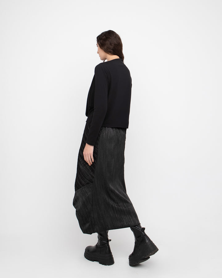 Ozai N Ku Cascading Skirt, Black