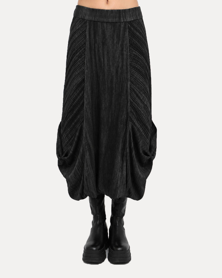 Ozai N Ku Cascading Skirt, Black