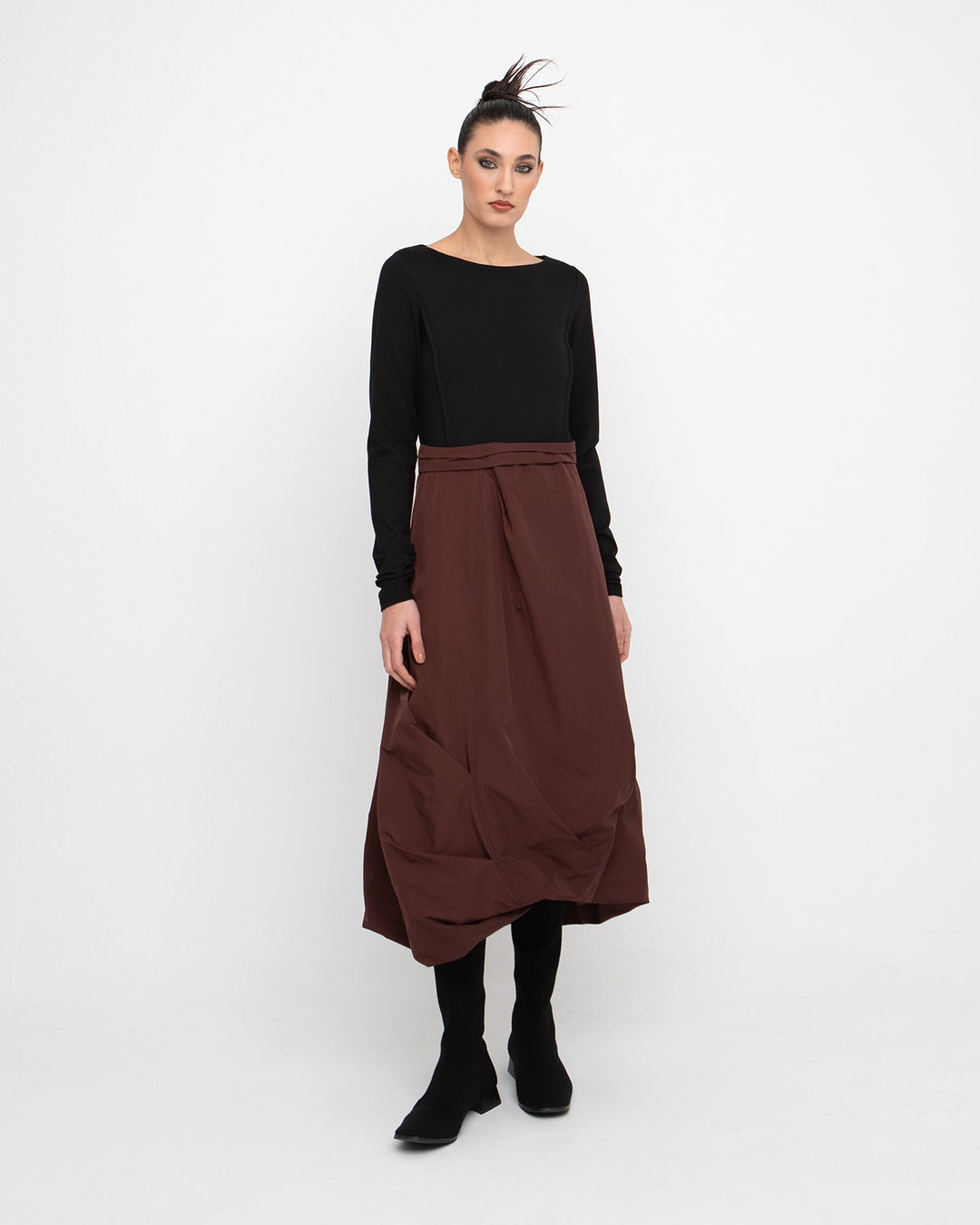 Ozai N Ku Threshold Dress, Black/Umber