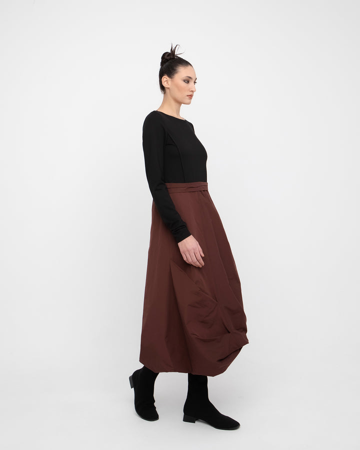 Ozai N Ku Threshold Dress, Black/Umber