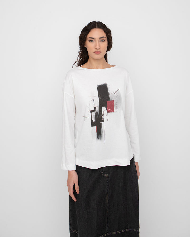 Ozai N Ku Shattered Tee, White