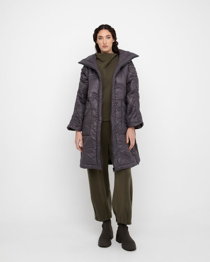 Ozai N Ku Pixel Puff Coat, Carbon
