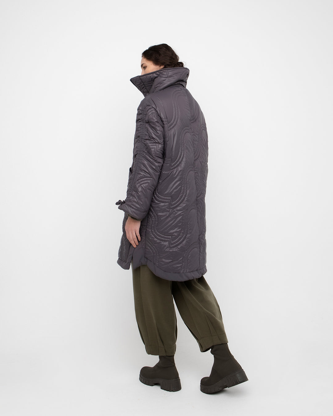 Ozai N Ku Pixel Puff Coat, Carbon