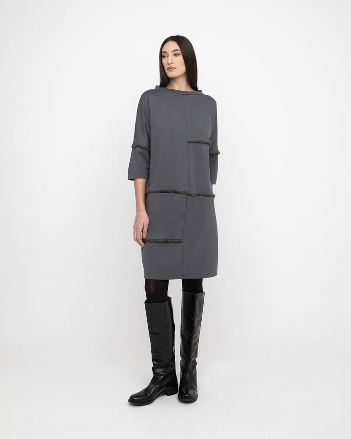Ozai N Ku Isometric Dress, Grey