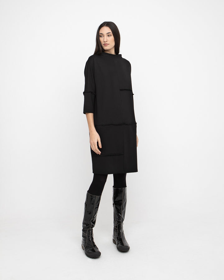 Ozai N Ku Isometric Dress, Black