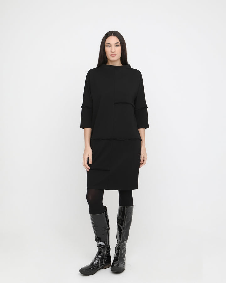 Ozai N Ku Isometric Dress, Black