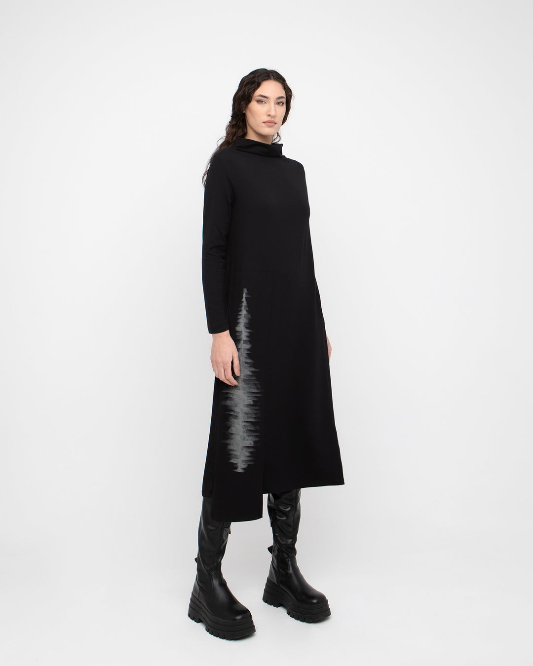 Ozai N Ku Gesture Dress, Black