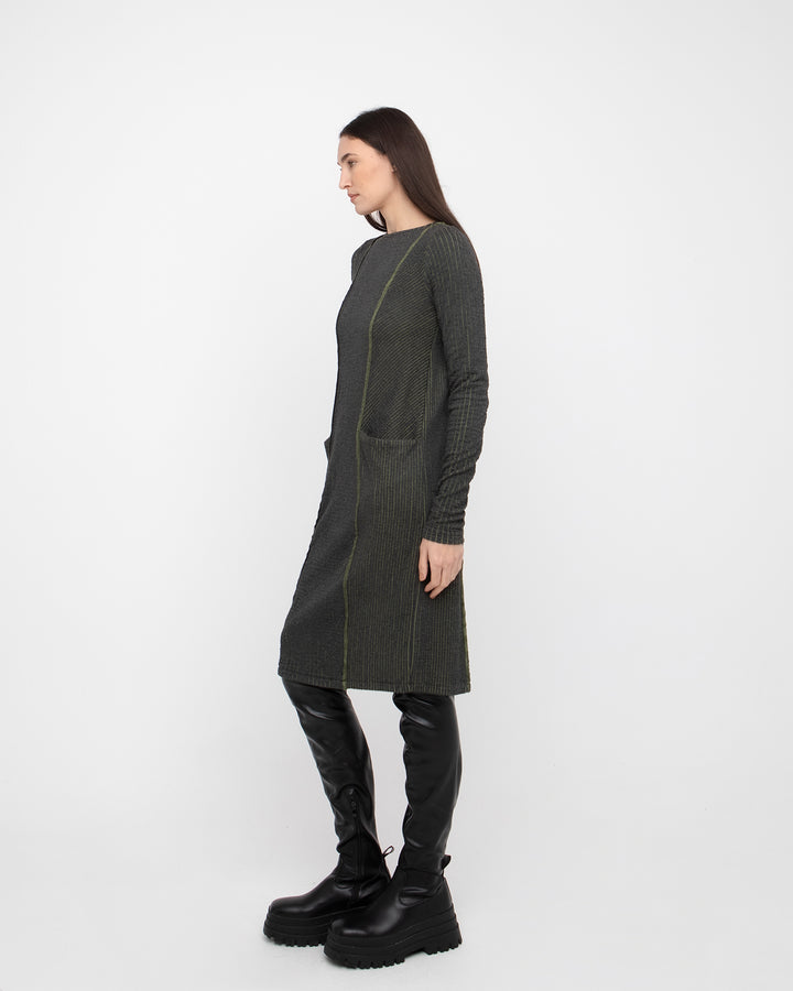 Ozai N Ku Patina Dress, Grey/Green