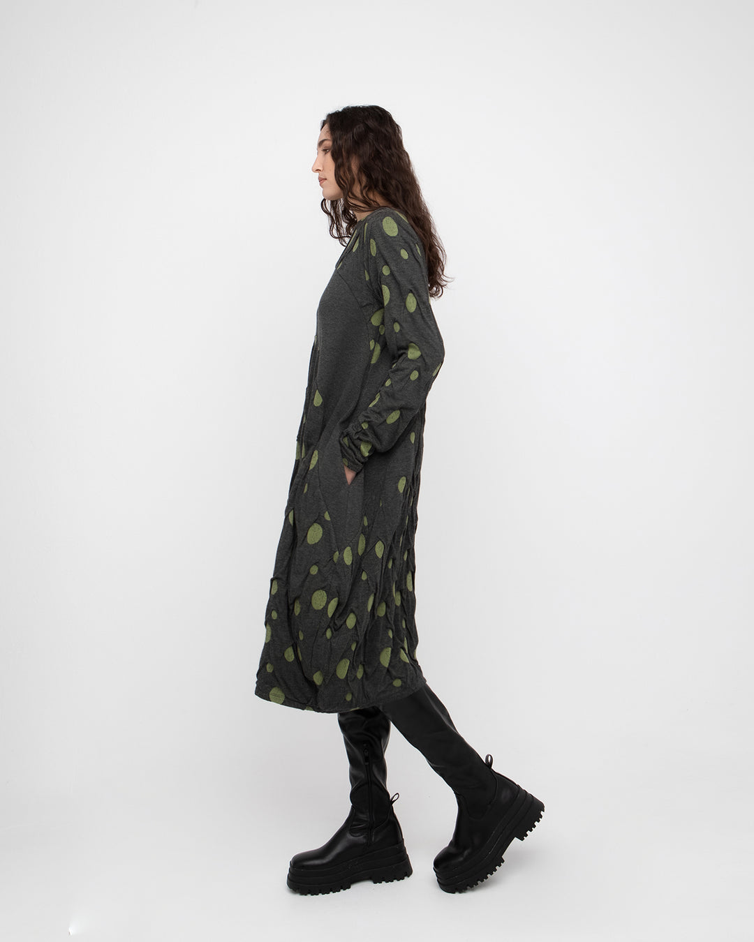 Ozai N Ku Verdigris Dress, Grey/Green