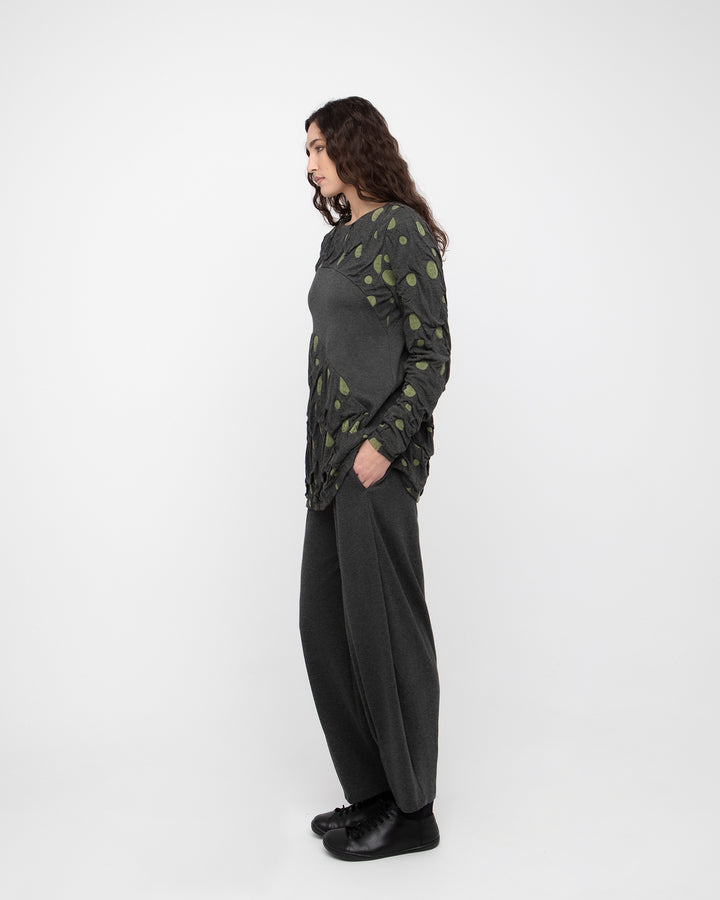 Ozai N Ku Orpiment Top, Grey/Green
