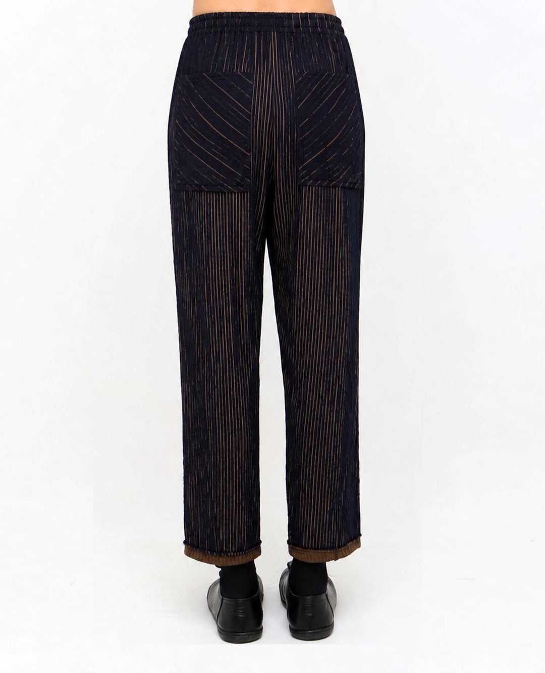 Ozai N Ku Margin Pants, Navy/Mustard