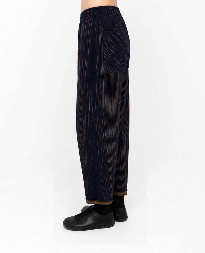Ozai N Ku Margin Pants, Navy/Mustard