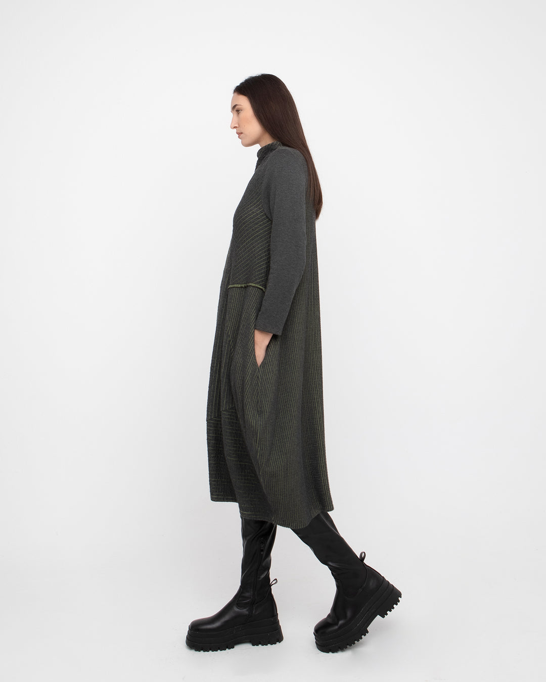 Ozai N Ku Etching Dress, Grey/Green