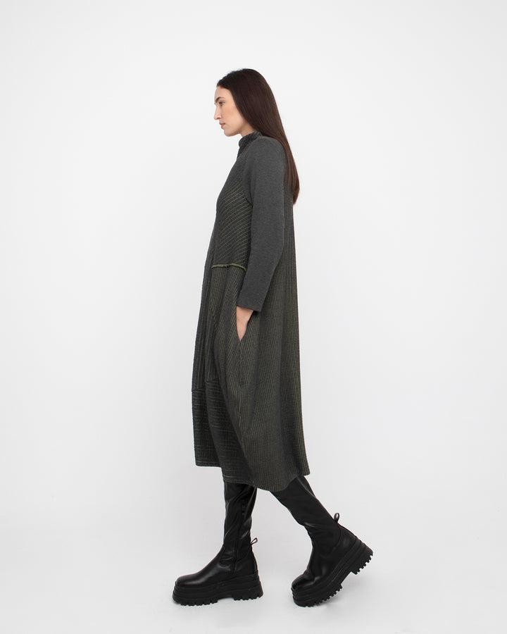Ozai N Ku Etching Dress, Grey/Green