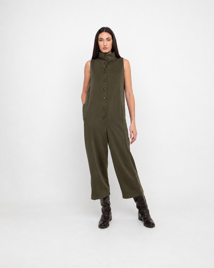 Ozai N Ku Faunt Jumpsuit, Olive