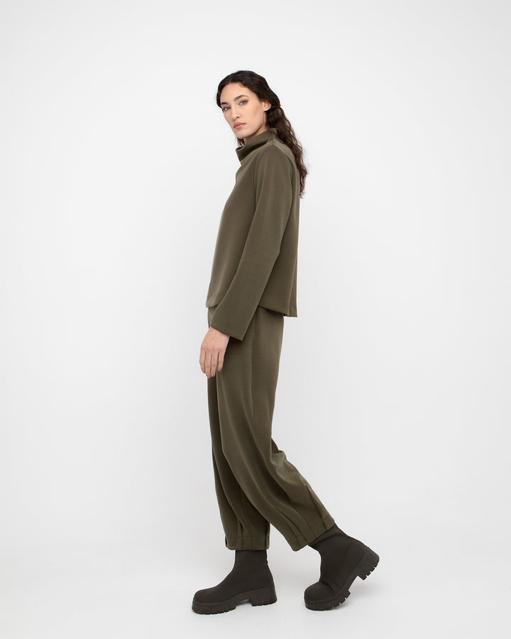 Ozai N Ku Supple Funnel Top, Olive