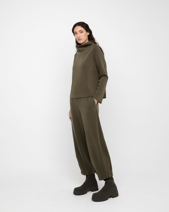 Ozai N Ku Supple Funnel Top, Olive