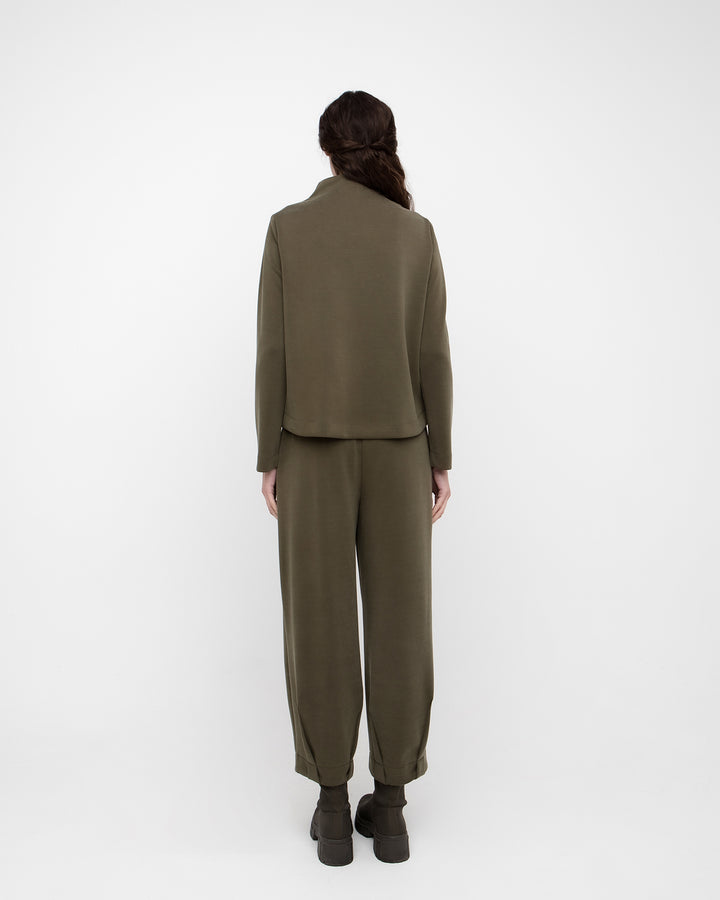 Ozai N Ku Supple Funnel Top, Olive