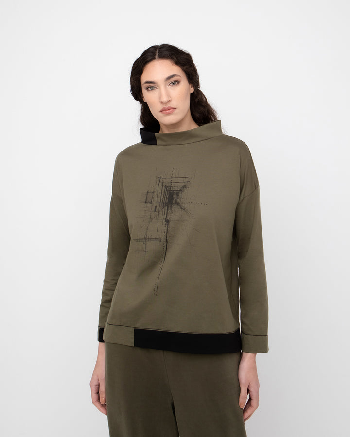 Ozai N Ku Depiction Pullover, Olive
