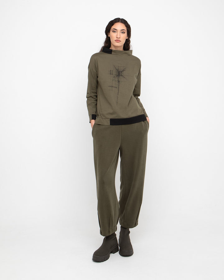 Ozai N Ku Depiction Pullover, Olive
