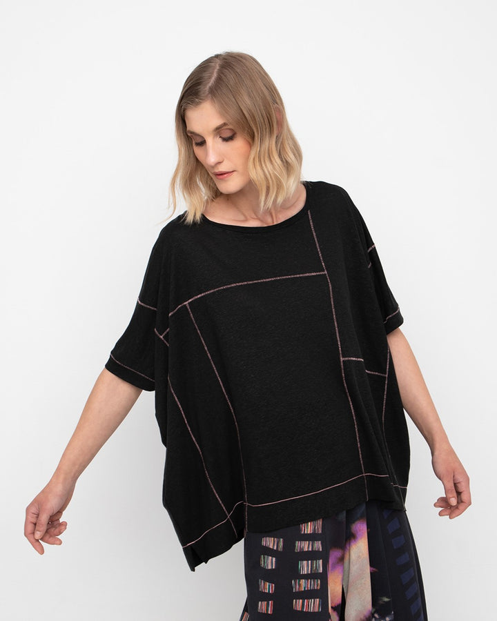 Ozai N Ku Zoetrope Top, Black