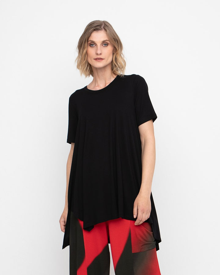 Ozai N Ku Laos Tunic Top, Black