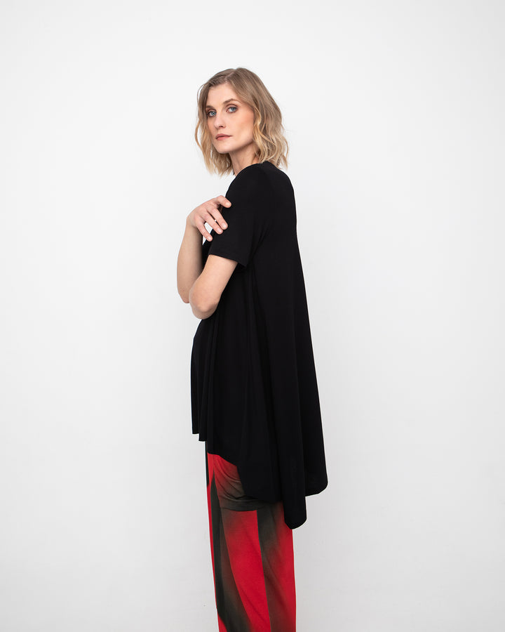 Ozai N Ku Laos Tunic Top, Black